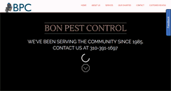 Desktop Screenshot of bonpestcontrol.com